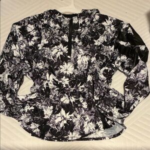 IVY PARK Black and White Floral Hoodie